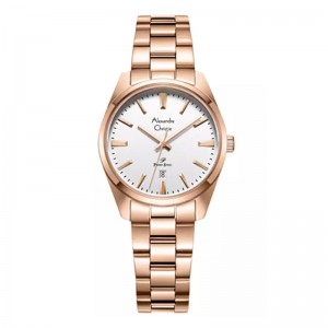 Alexandre Christie AC 1035 Rosegold White Lady LDBRGSL